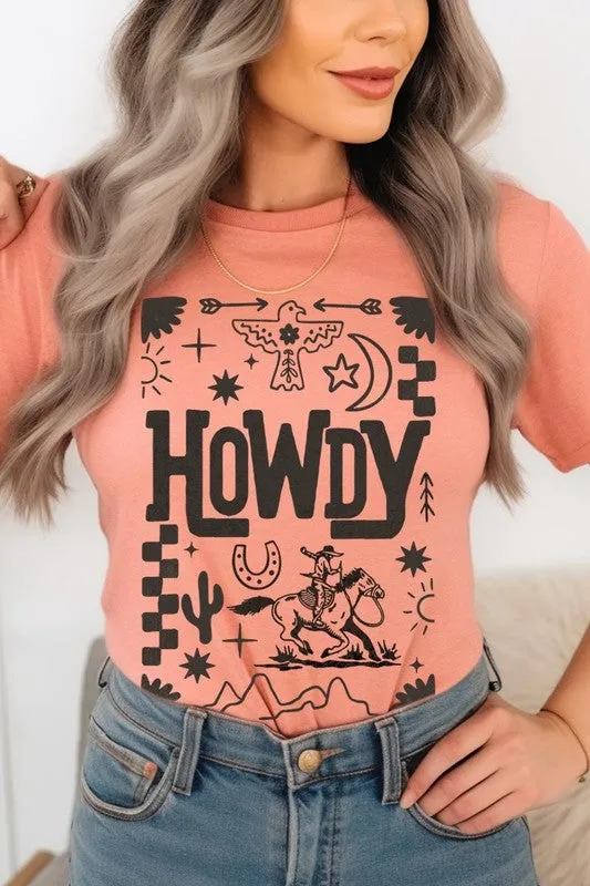 Howdy Cowboy Graphic Plus Tee
