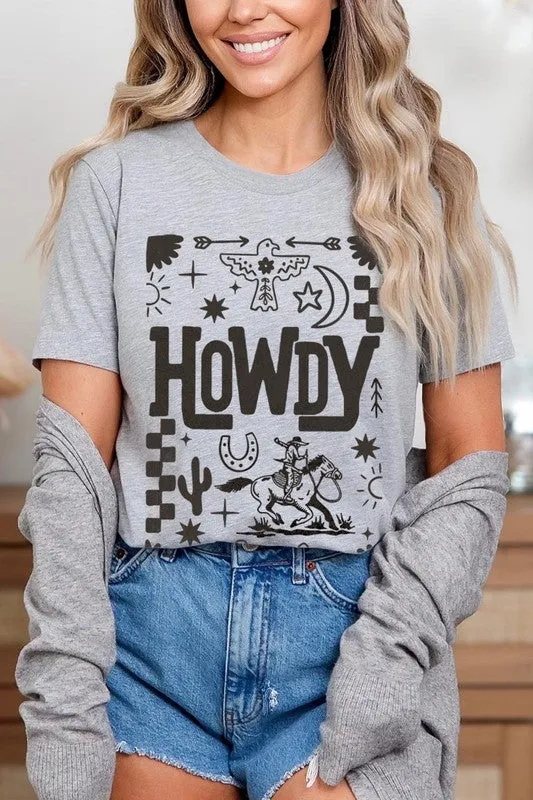 Howdy Cowboy Graphic Plus Tee