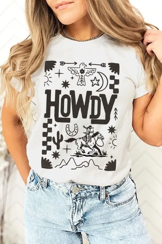 Howdy Cowboy Graphic Plus Tee