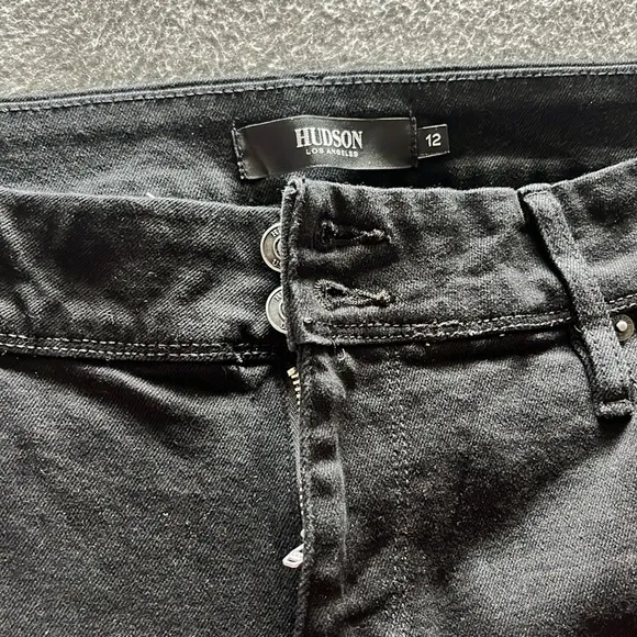 Hudson black jeans straight leg style, NWT, size 12