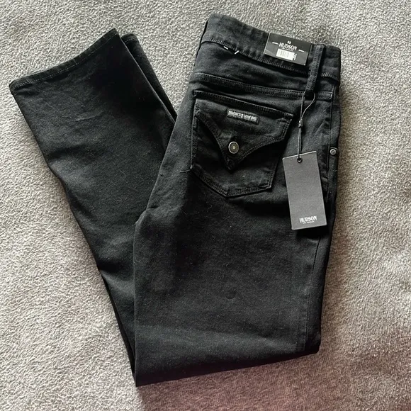 Hudson black jeans straight leg style, NWT, size 12