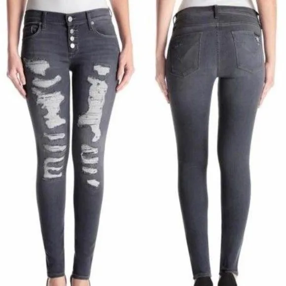 Hudson Jeans Ciara Super Skinny Exposed Button Fly