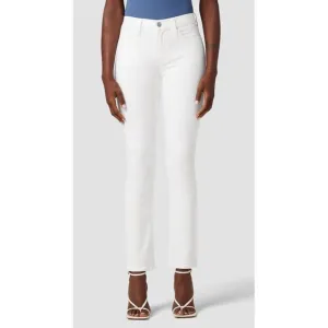 Hudson Women's Jeans White Cotton Elastane Nico Mid Rise Ankle Skinny Size 28