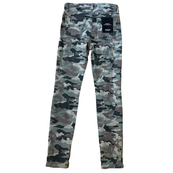 Hudson Women's Size 26 Jeans Barbara Super Skinny Camo Pants