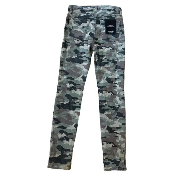 Hudson Women's Size 26 Jeans Barbara Super Skinny Camo Pants