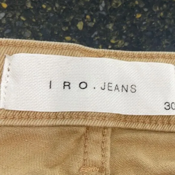 IRO Tan Light Wash Jarod Khaki Straight Leg Jeans