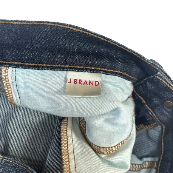 J Brand | Dark Wash High Waist Straight Leg Jeans