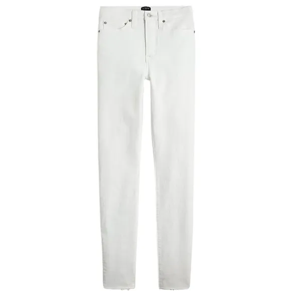 J. CREW Factory High Rise Skinny Jeans in Signature Stretch Size 28 in White