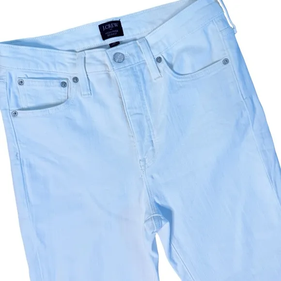 J. CREW Factory High Rise Skinny Jeans in Signature Stretch Size 28 in White