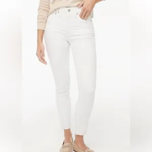 J. CREW Factory High Rise Skinny Jeans in Signature Stretch Size 28 in White