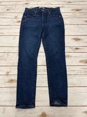 Jeans Skinny By Loft In Blue Denim, Size: 6