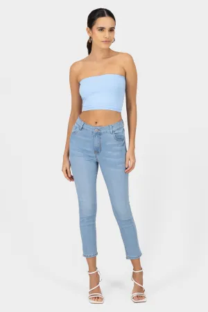 Jeans skinny cintura media