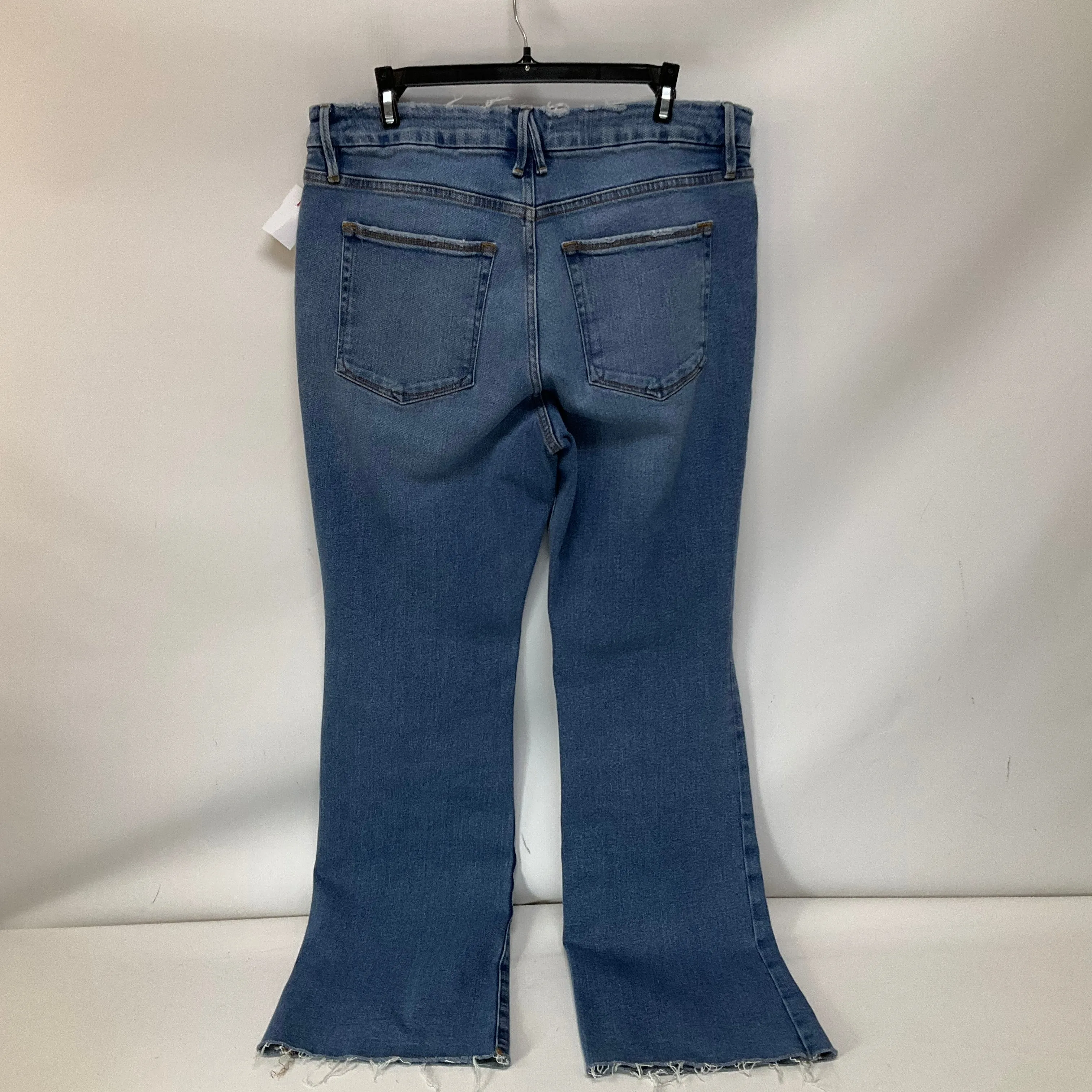 Jeans Straight By Good American In Blue Denim, Size: 14