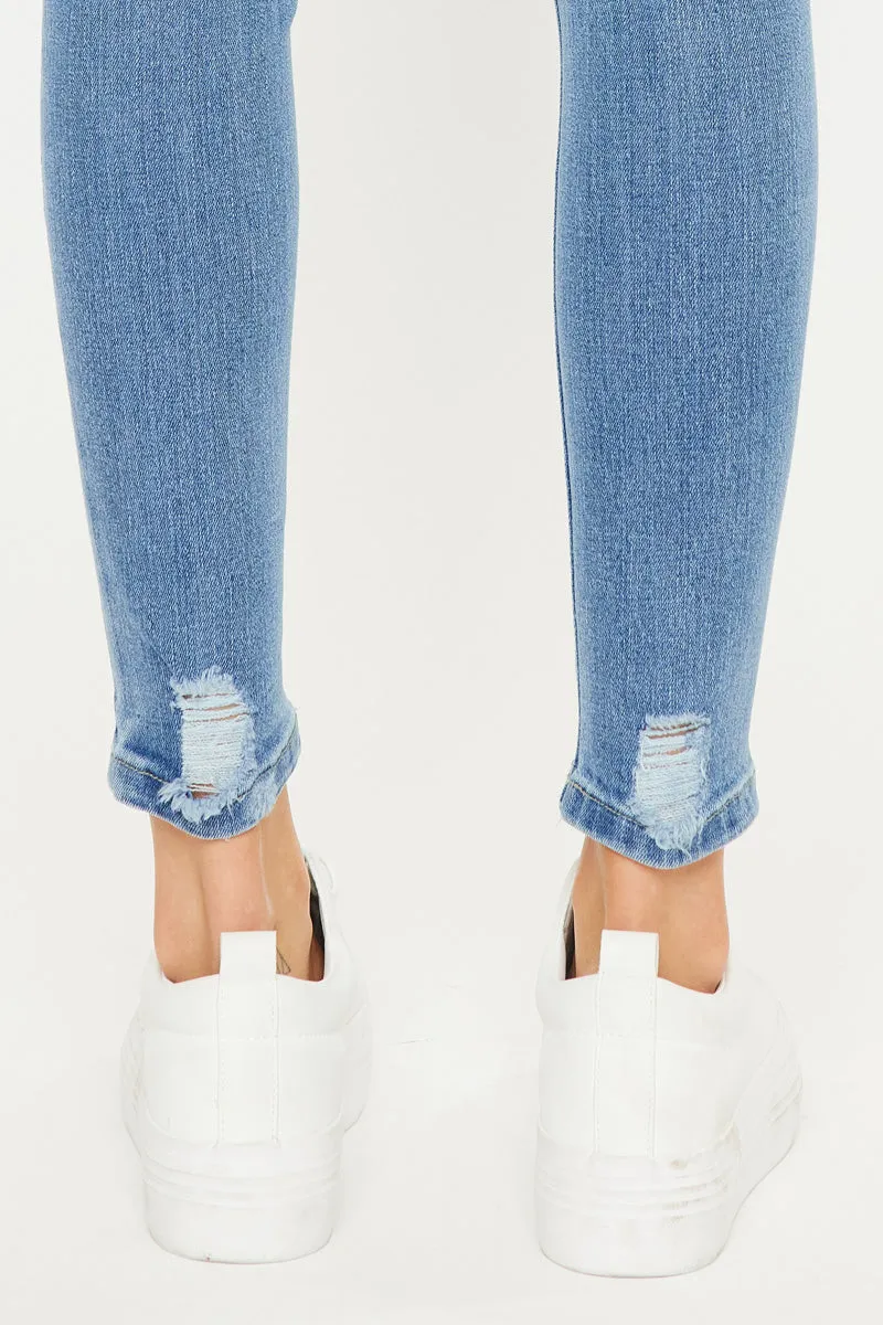 Jenna Mid Rise Ankle Skinny Jeans
