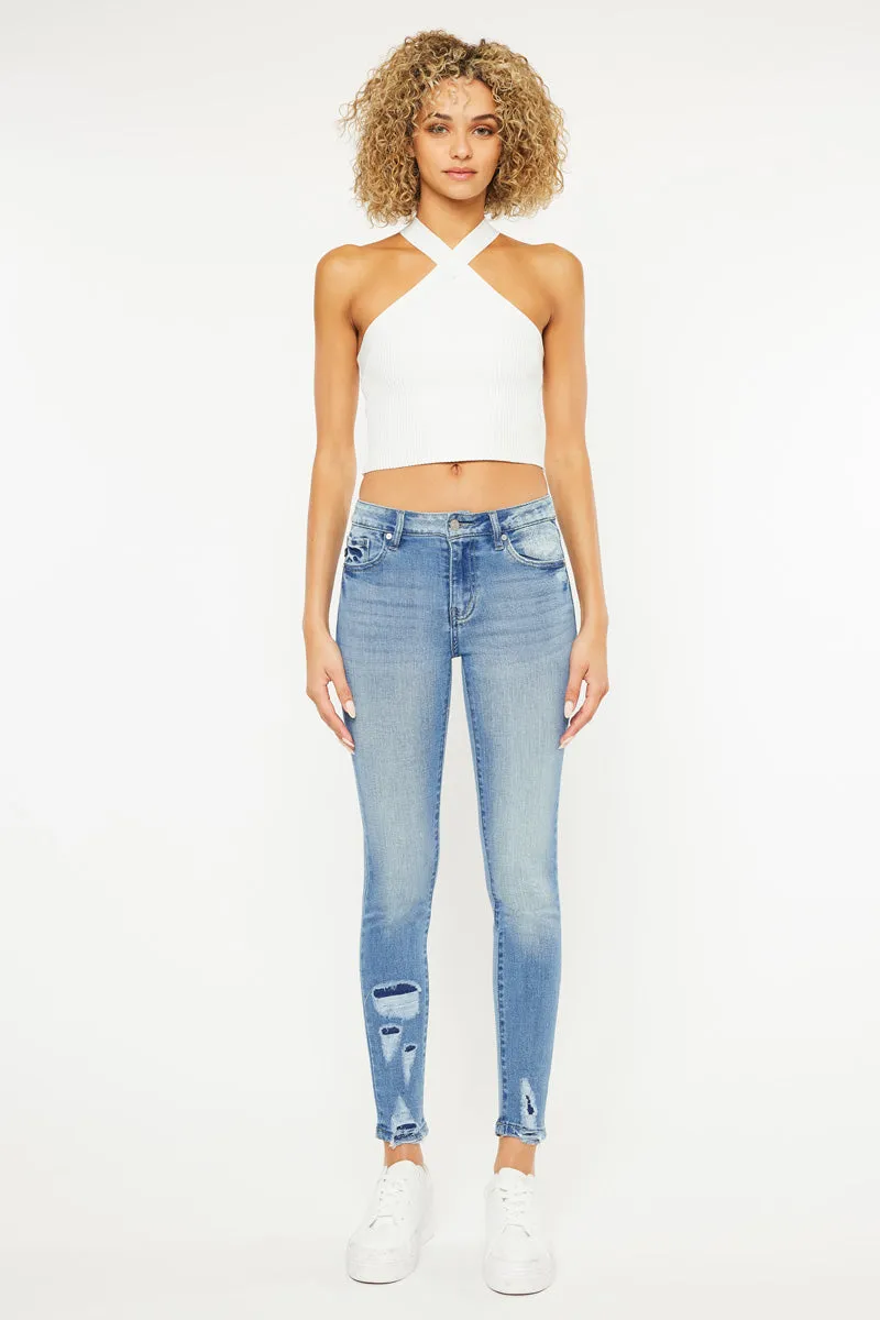 Jenna Mid Rise Ankle Skinny Jeans