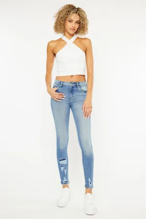 Jenna Mid Rise Ankle Skinny Jeans