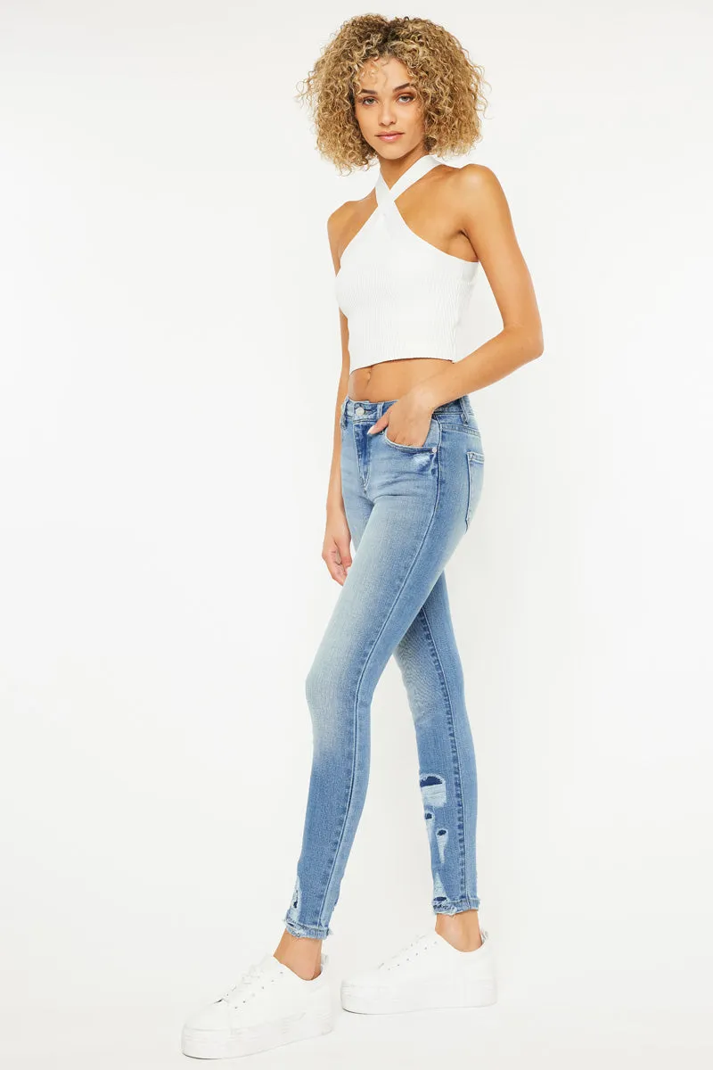 Jenna Mid Rise Ankle Skinny Jeans
