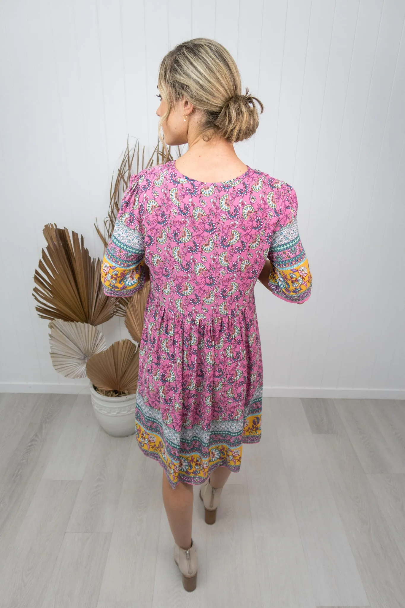 Joelene Dress -Pink