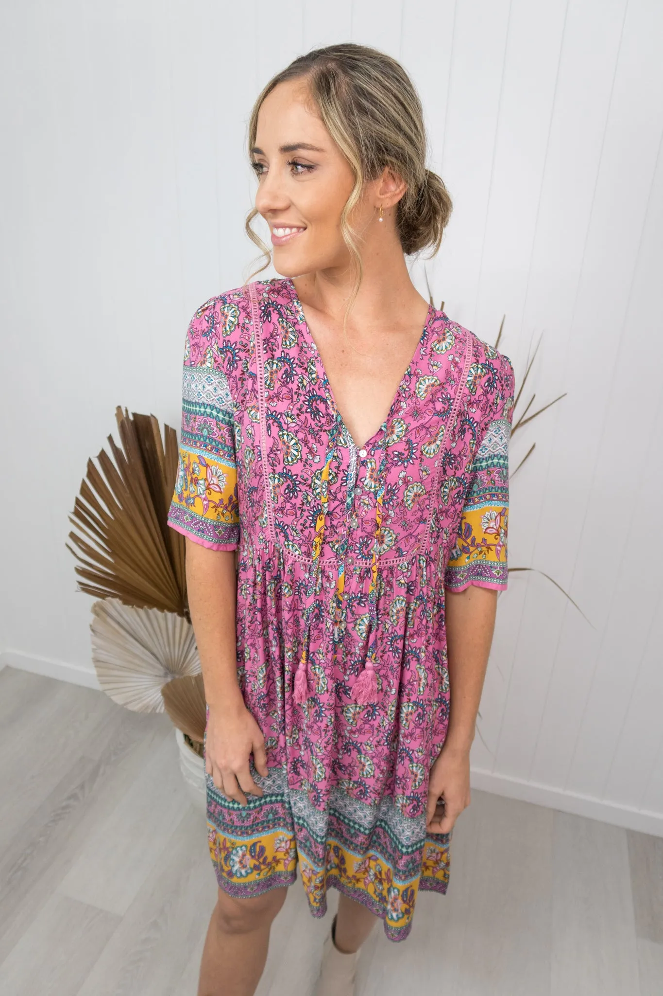 Joelene Dress -Pink