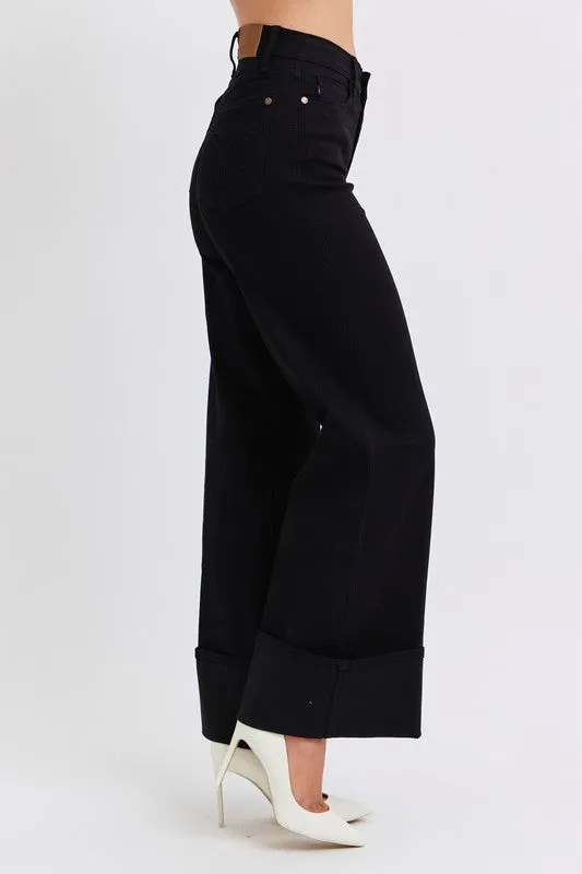 Judy Blue HW Reto Wide Leg w/ Cuff