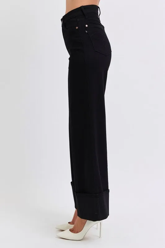 Judy Blue HW Reto Wide Leg w/ Cuff