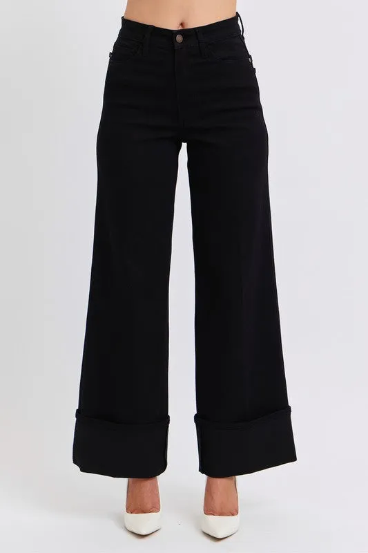 Judy Blue HW Reto Wide Leg w/ Cuff