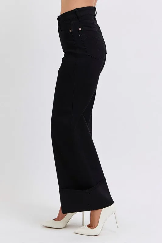 Judy Blue HW Reto Wide Leg w/ Cuff
