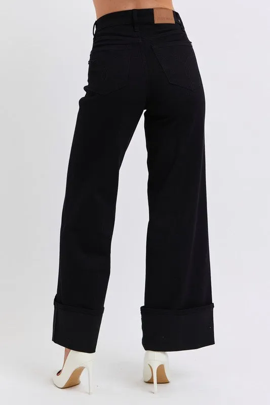 Judy Blue HW Reto Wide Leg w/ Cuff