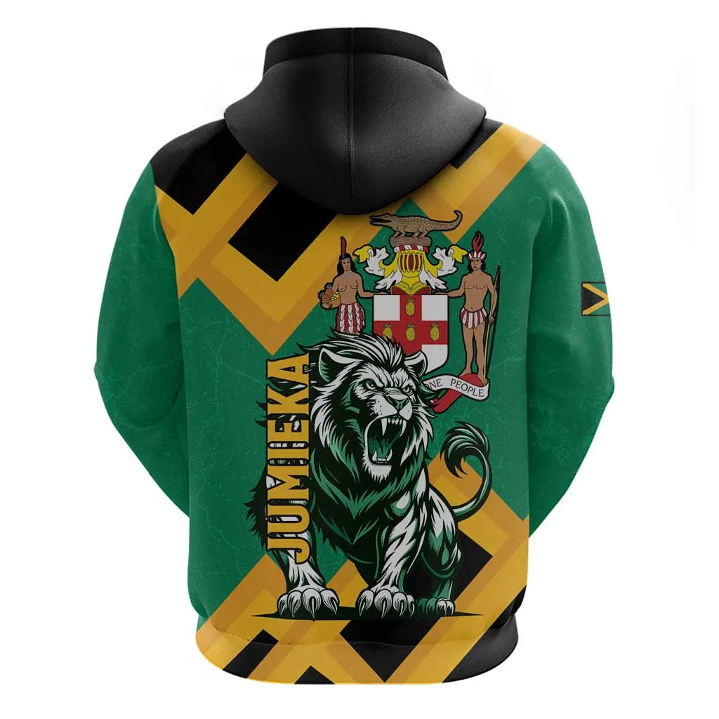 Jumieka Zip Hoodie Lion With Coat Of Arms LT15