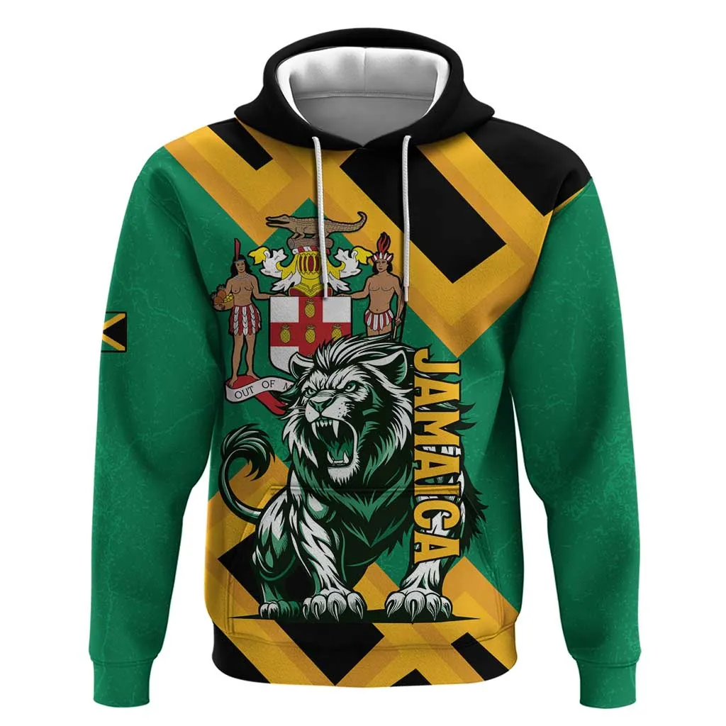 Jumieka Zip Hoodie Lion With Coat Of Arms LT15