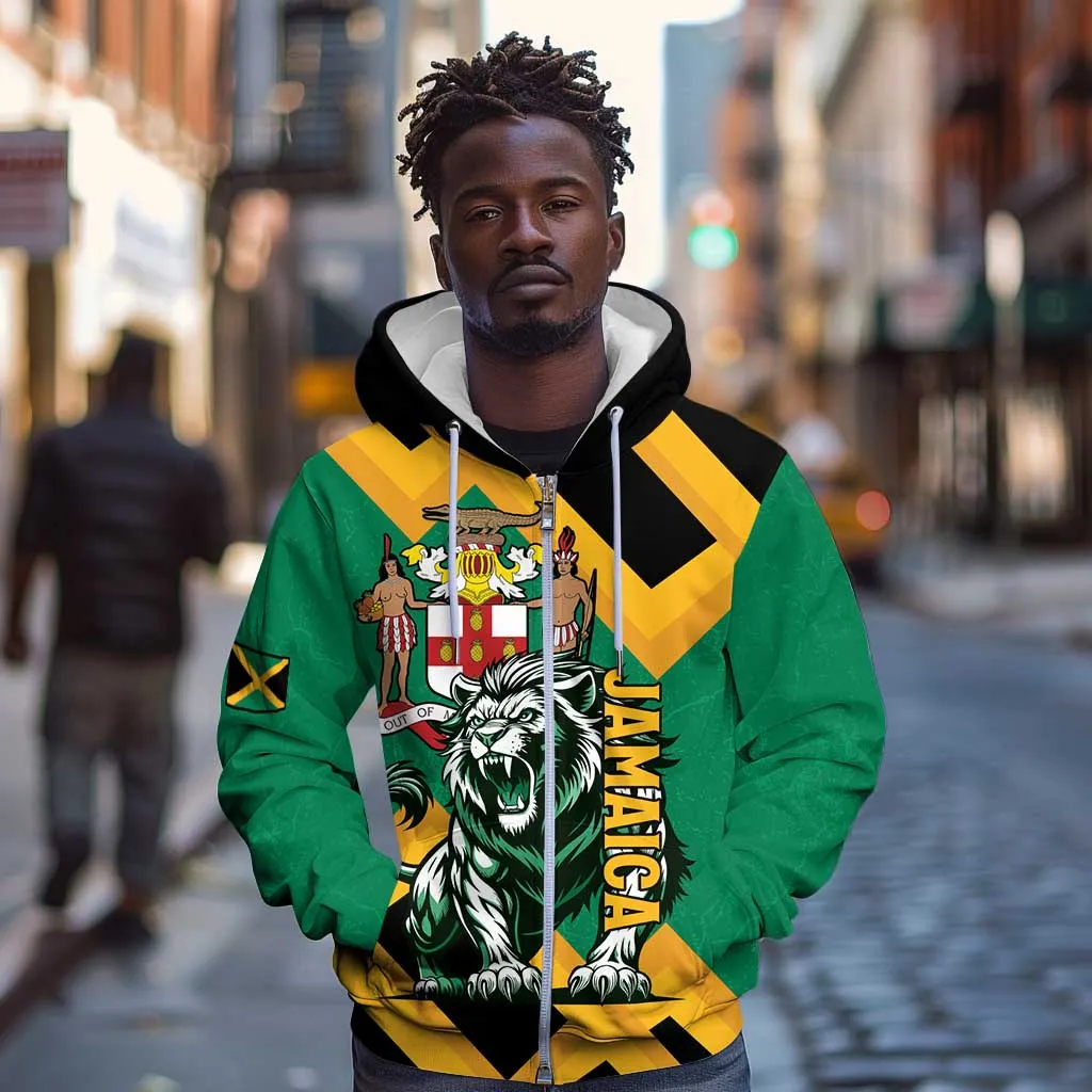 Jumieka Zip Hoodie Lion With Coat Of Arms LT15