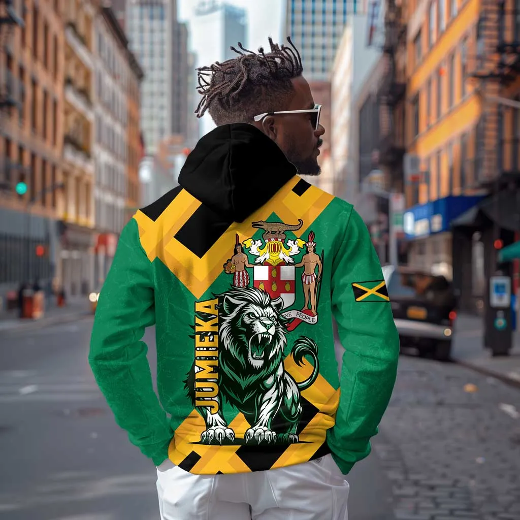 Jumieka Zip Hoodie Lion With Coat Of Arms LT15