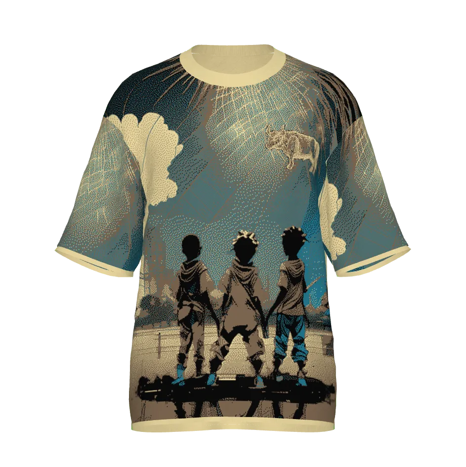 'Juneteenth 2065' Short Sleeve Knit Sweaters