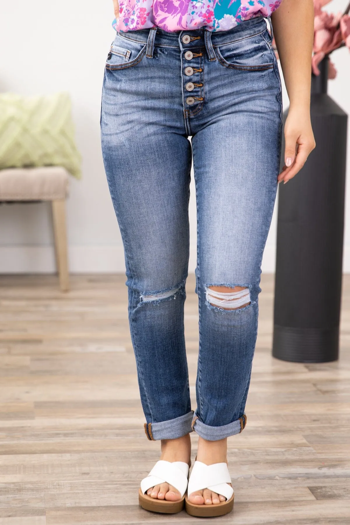 Kancan Gemma Skinny Straight Leg Jeans