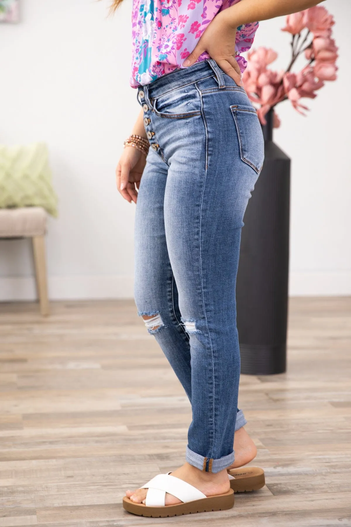 Kancan Gemma Skinny Straight Leg Jeans