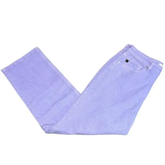 KANCAN Zandria Ultra High Rise 90's Straight Leg Denim Jeans Lavender NWT 10 30W