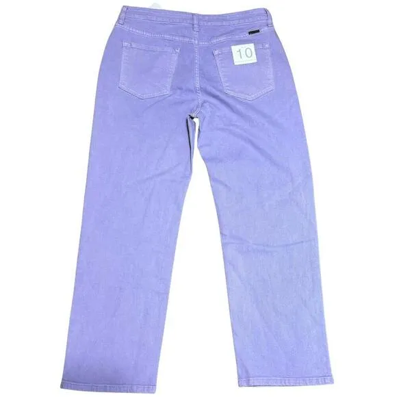 KANCAN Zandria Ultra High Rise 90's Straight Leg Denim Jeans Lavender NWT 10 30W