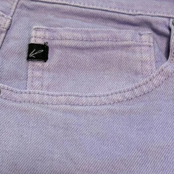 KANCAN Zandria Ultra High Rise 90's Straight Leg Denim Jeans Lavender NWT 10 30W