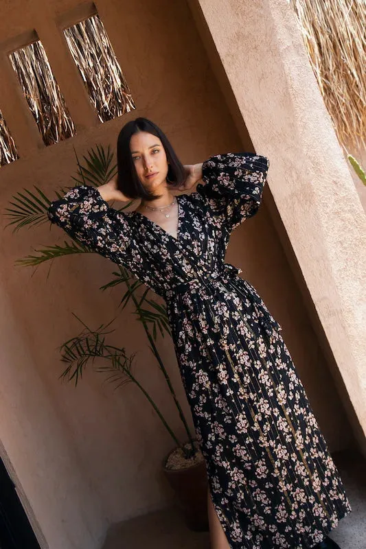 Karrina Dress L/S - Cherry Blossom Lurex
