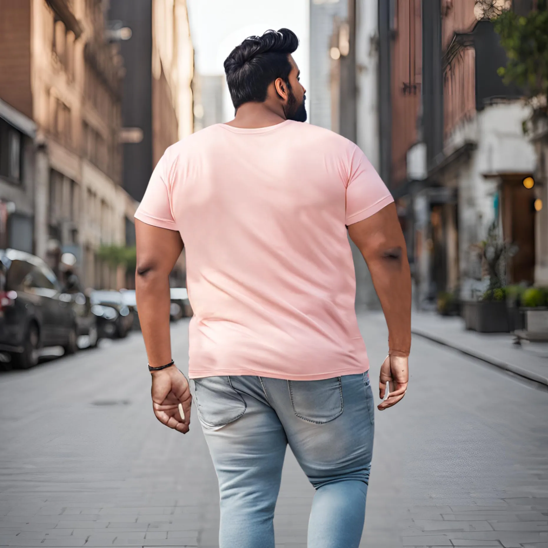KART BLACK Men's Plus Size Yolo Printed T-Shirts