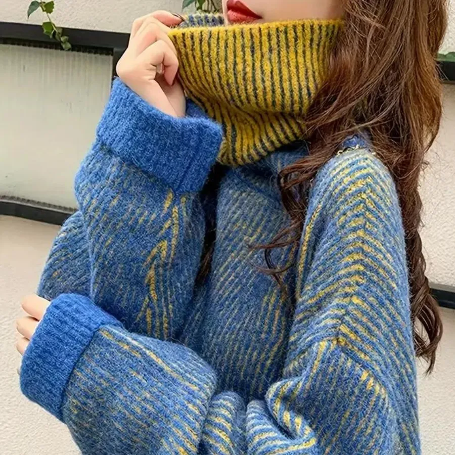 Kathleen oversized turtleneck jumper for women