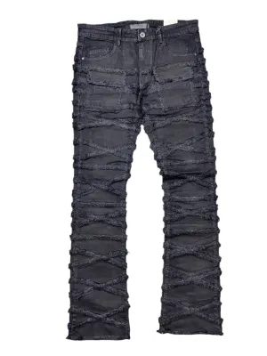 Kdnk Distressed Pocket Skinny Flare Jet Black