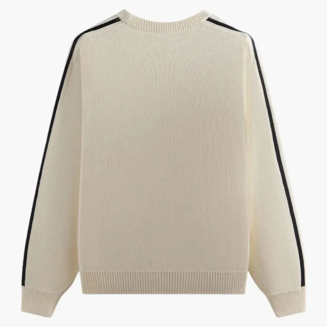 Kith X Adidas Football Knit Sweater Chalk White