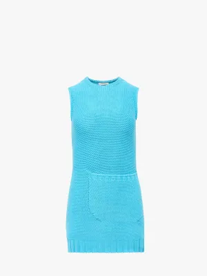 KNITTED MINI SHIFT DRESS