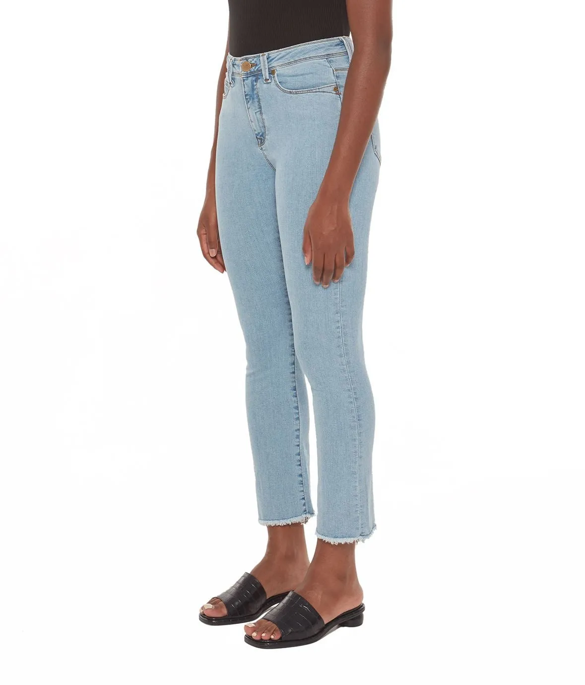 Kristine Mid Rise Straight Jean - Clearwater FINAL SALE