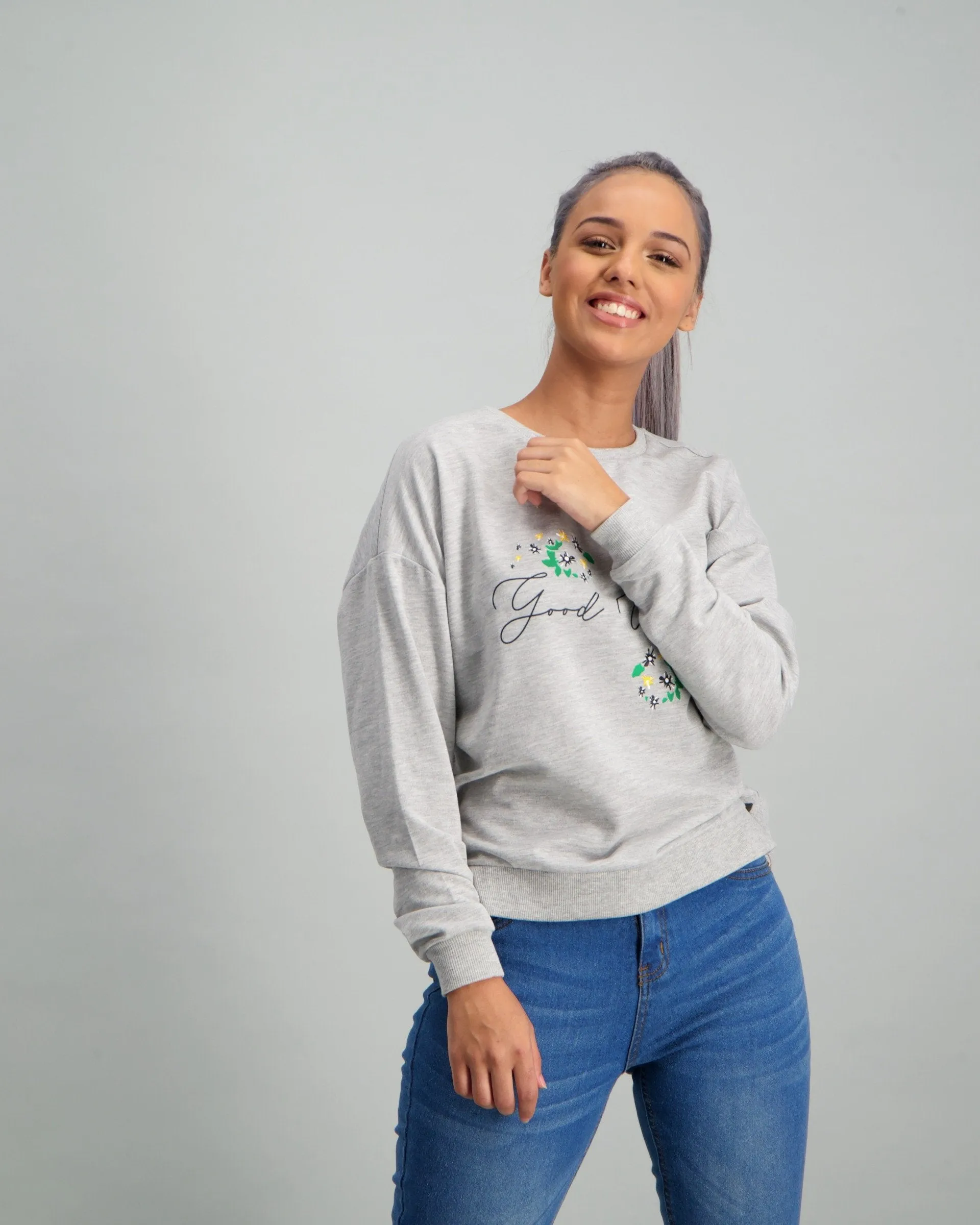 Ladies Fleece Top - Grey