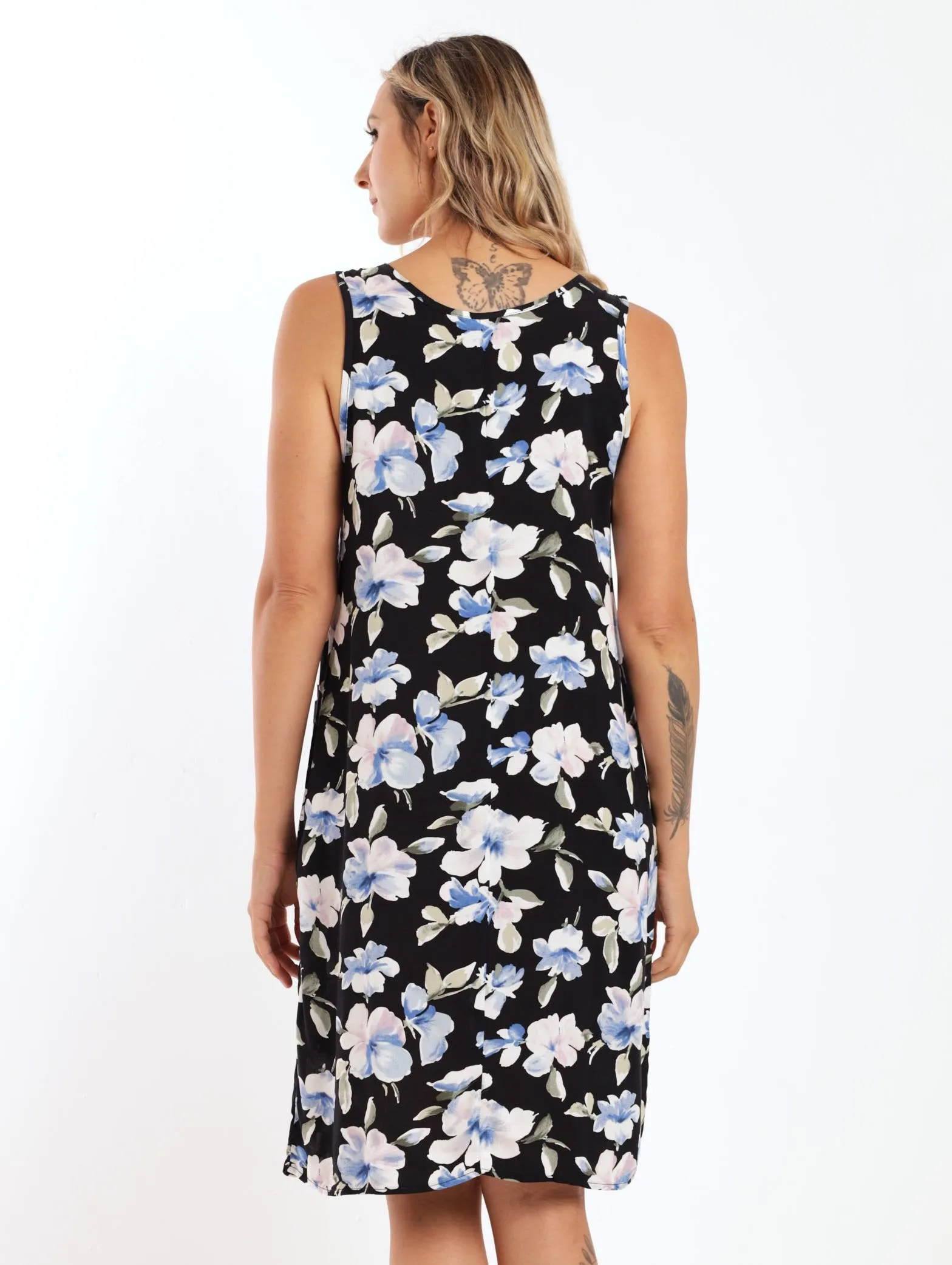 Ladies Shift Dress - Black