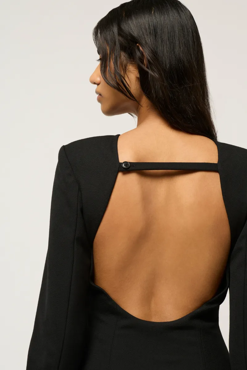 LARA BACKLESS SHIFT DRESS