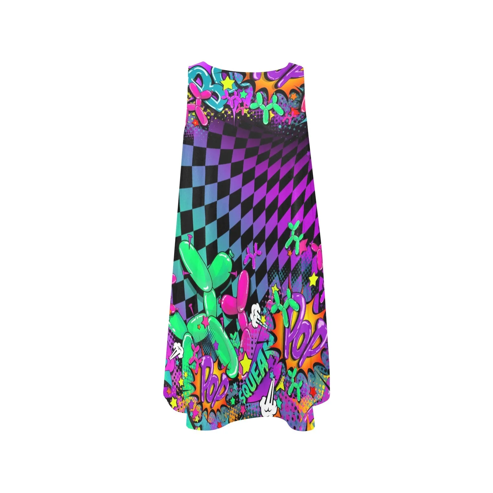 Leaky Squeaky BOOM! - Flared Shift Dress with Pockets (XS - 3XL)