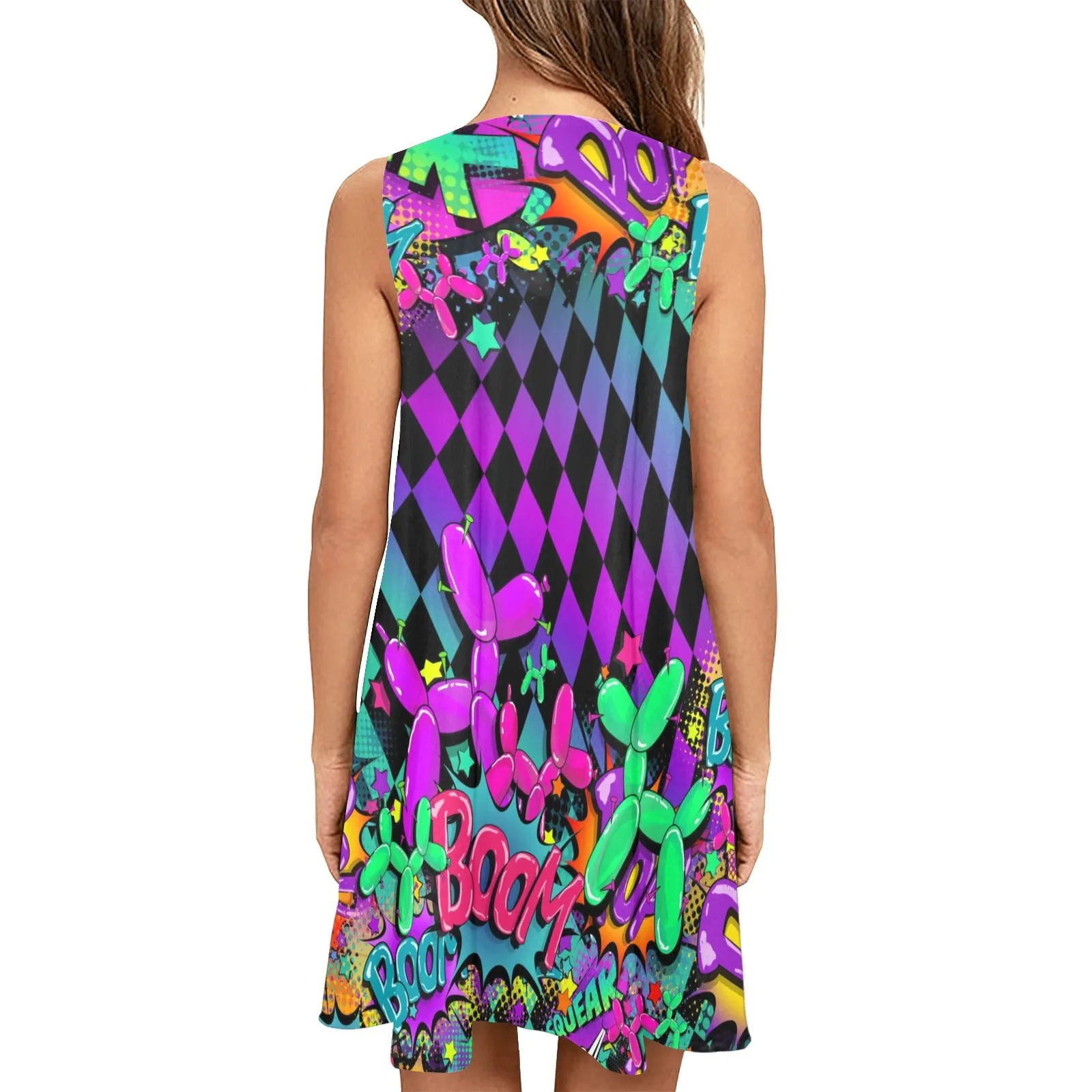 Leaky Squeaky BOOM! - Flared Shift Dress with Pockets (XS - 3XL)